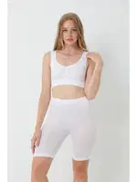 Seamless Dikişsiz Uzun Paçalı Kadın Boxer 1410 Beyaz görsel 10