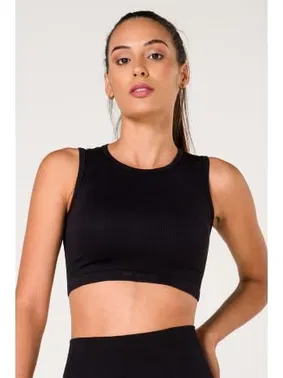 FormActive Siyah Seamless Fitilli Spor Sütyeni FormActive 1510