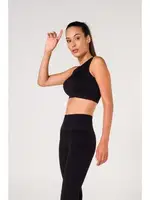 Siyah Seamless Fitilli Spor Sütyeni FormActive 1510 Siyah farklı açı