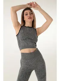 Miorre Seamless Kadın Kalın Askılı Crop Miorre 999-ZZ0137