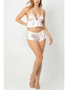 SHE Sırt Çapraz Askılı Erotik Kadın Şort Takım SHE 2027 - Alternatif Görünüm