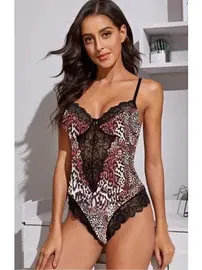 SHE Erotik Leopar Desen Baybdoll SHE 2148