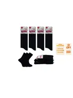 12'li Pamuklu Kadın Soket Çorap Şirin 0640-6 - 12 ADET Düz Siyah