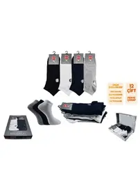 Şirin Dikişsiz Ter Emici Erkek Penye Patik Çorap 12'li Şirin 7090-001 - 12 ADET