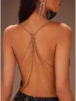 Sırt Zincir Dekolteli Payetli Seksi Mini Kadın Elbise For Dreams 8614 görsel 8