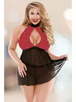 Sırtı Açık Göğüs Dekolteli Fantezi Elbise Miorre 001-011373 Siyah