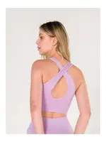 Sırtı Çapraz Askılı Dikişsiz Sporcu Sütyeni FormActive 1610 Lila görsel 7