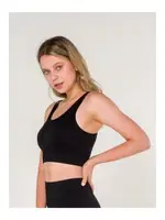 Sırtı Çapraz Askılı Dikişsiz Sporcu Sütyeni FormActive 1610 Siyah görsel 9