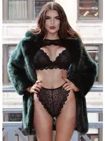 Siyah Dantelli Fantezi Kadın Sütyen Takım SHE 2105 Siyah