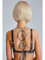 Siyah Deri Sütyen missisX 935 Siyah detay görünüm