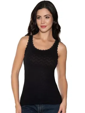 Gümüş Siyah Geniş Askılı Kalpli Jakarlı Kadın Atlet Gümüş 3081 - 6 Adet - Alternatif Görünüm