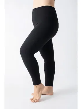 Confeo Siyah Kadın Büyük Beden Modal Tayt Confeo C801-507