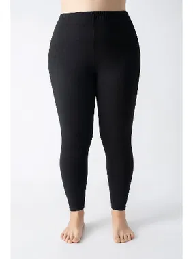 Confeo Siyah Kadın Büyük Beden Modal Tayt Confeo C801-507 - Alternatif Görünüm