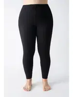 Siyah Kadın Büyük Beden Modal Tayt Confeo C801-507 Siyah detay görünüm