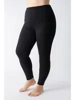 Siyah Kadın Büyük Beden Modal Tayt Confeo C801-507 Siyah farklı açı