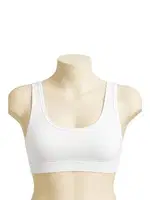 Kalın Askılı 6'Lı Pedli Sporcu Sütyen Emay 1817 Beyaz farklı açı