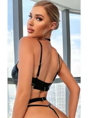 Loomerie Siyah Zincirli Detaylı Jartiyerli İç Çamaşır Takımı Loomerie 525 - Alternatif Görünüm