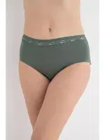 Dantelli Yüksek Beden Kadın Külot G-Box 909 Yeşil