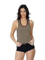 Terlemeyi Sağlayan Kısa Kadın Atlet Emay 9157 Kahve farklı açı