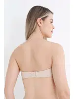 Straplez Balensiz Destekli Sutyen NBB 30025 Vizon detay görünüm