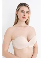 Straplez Balensiz Destekli Sutyen NBB 30025 Ten görsel 4