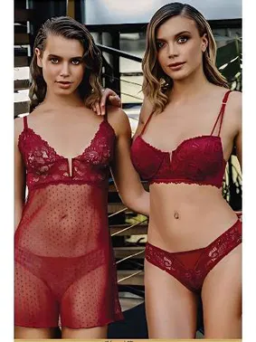 Gallipoli Sütyen Külot Dantelli Kombinezon Takım Büşra 1232