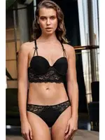 Dantelli Destekli Kadın Sütyen Takım Büşra 312 Siyah