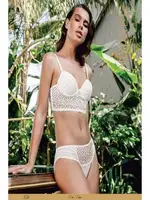 Dantelli Balenli Destekli Bayan Sütyen Takım Büşra 326 Ekru detay görünüm