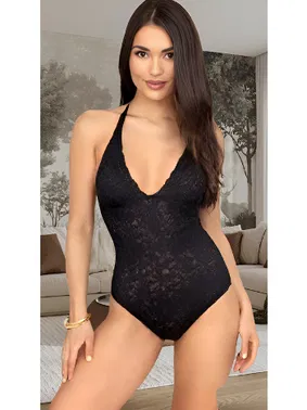 Venlisa Siyah Tam Dantel İnce Askılı Body Venlisa V2700