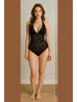 Siyah Tam Dantel İnce Askılı Body Venlisa V2700 Siyah farklı açı