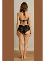 Siyah Tam Dantel İnce Askılı Body Venlisa V2700 Siyah görsel 4