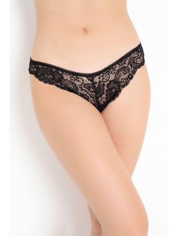 Siyah Dantel Kadın Tanga Külot G-Box 928