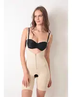 İp Askılı Ağ Kısmı Açık Fermuarlı Tam Boy Kadın Korse Sistina 753 Ten farklı açı