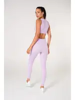 Toparlayıcı Çift Katlı Dikişsiz Yüksek Bel Fitilli Spor Tayt FormActive 1550 Lila görsel 19