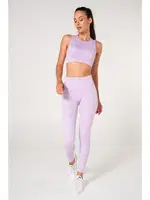 Toparlayıcı Çift Katlı Dikişsiz Yüksek Bel Fitilli Spor Tayt FormActive 1550 Lila görsel 16