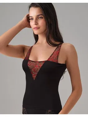 Doreanse Transparan Tül Askılı Kadın Atlet Doreanse 9406