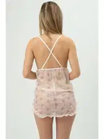 Tül Beyaz String Fantezi Gecelik Takım SHE 1364 Beyaz görsel 5