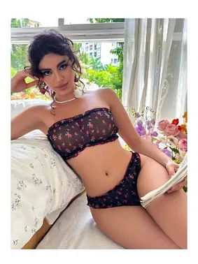 missisX Tül Desenli Fantazi Büstiyer Takım missisX 3050 - Alternatif Görünüm