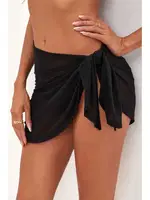 Tül Pareo Siyah Angelsin MS 4401 Siyah görsel 5