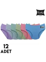 Kız Çocuk Pandora Külot 12'li Tutku 0852 Asorti farklı açı