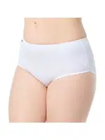 Beyaz Bayan Likralı Bato Külot 12'li Tutku 0924 Beyaz detay görünüm