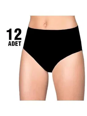 Tutku Renkli Bayan Likralı Bato Külot 12'li Tutku 0925
