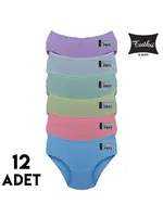 Pandora Bato Kadın Külot 12'li Tutku 0962 Asorti detay görünüm