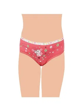 Tutku Elastan Kız Çocuk Önü Baskılı Slip Külot 12'li Tutku 832