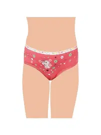 Tutku Elastan Kız Çocuk Önü Baskılı Slip Külot 12'li Tutku 832