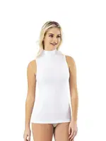 Balıkçı Yaka Elestan Sıfır Kollu Kadın Atlet Tutku Elit 2204 Beyaz detay görünüm