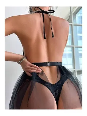 For Dreams Tütü Tül Etekli Dantel Fantezi Kadın Body For Dreams 8616 - Alternatif Görünüm