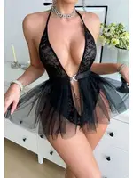 Tütü Tül Etekli Dantel Fantezi Kadın Body For Dreams 8616