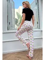 Uzaylı Baskılı Kısa Kollu Pijama Takımı Merry See MS 4085 Çok Renkli farklı açı
