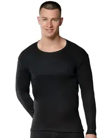 Gümüş Uzun Kollu Yuvarlak Yaka Termal Erkek Üst Gümüş 4054 